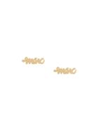 Marc Jacobs Marc Post Earrings - Gold