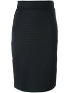 Michael Michael Kors 'retro' Pencil Skirt, Women's, Size: 8, Black, Polyester/spandex/elastane