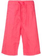 Stone Island Shadow Project Elastic Waistband Shorts - Pink & Purple