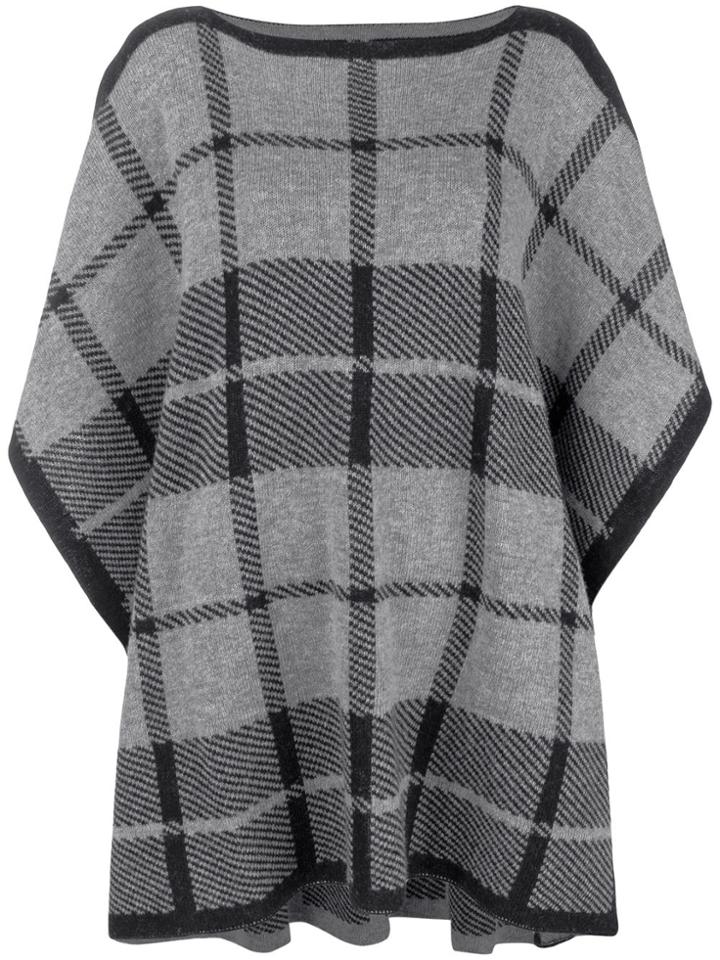 Woolrich Checked Tabard Sweater - Grey