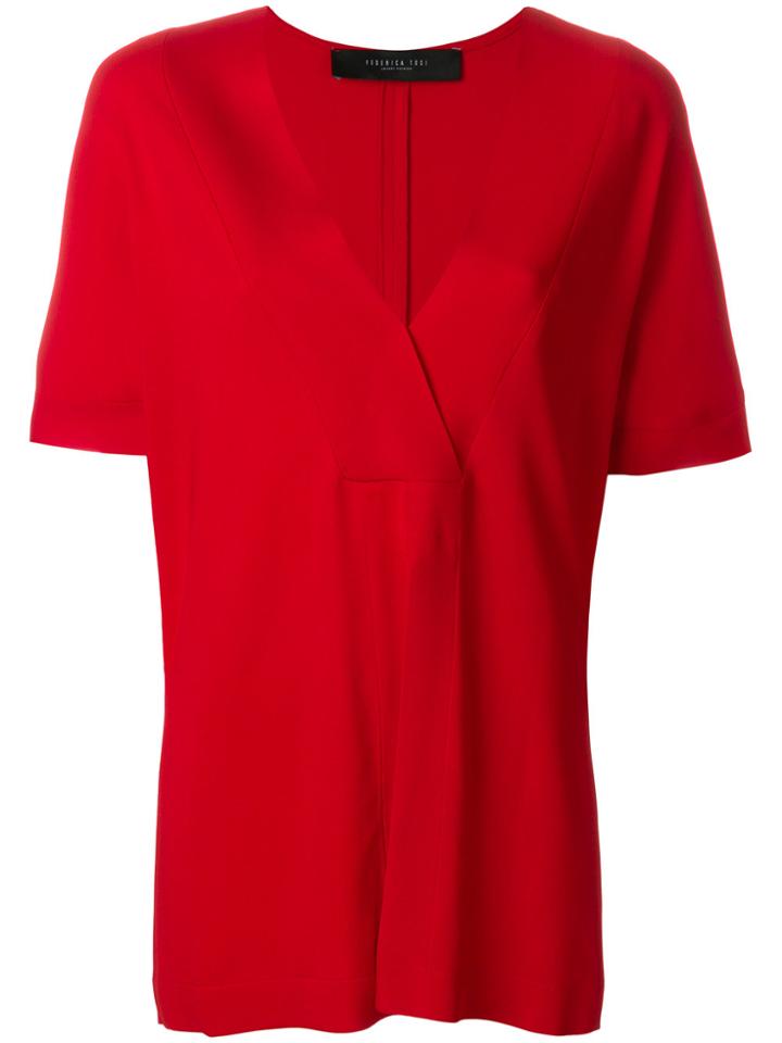 Federica Tosi Front Split Top - Red