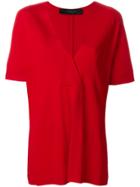 Federica Tosi Front Split Top - Red