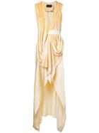 Kitx - Painterly Dress - Women - Silk/viscose - 12, Yellow/orange, Silk/viscose