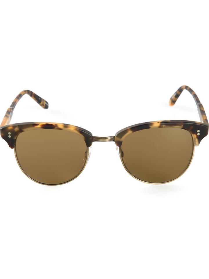 Garrett Leight Washington Sunglasses, Men's, Brown, Acetate