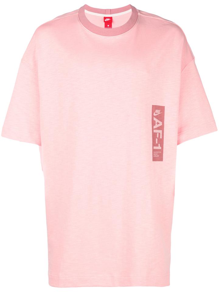 Nike Logo Printed Short Sleeve T-shirt - Pink & Purple