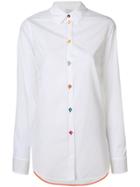 Paul Smith Black Label Multi Colored Button Classic Shirt - White