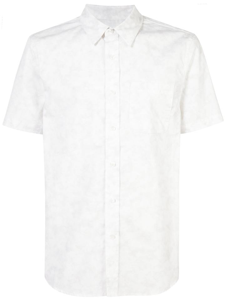 Odin Cloud Print Short-sleeve Shirt - White