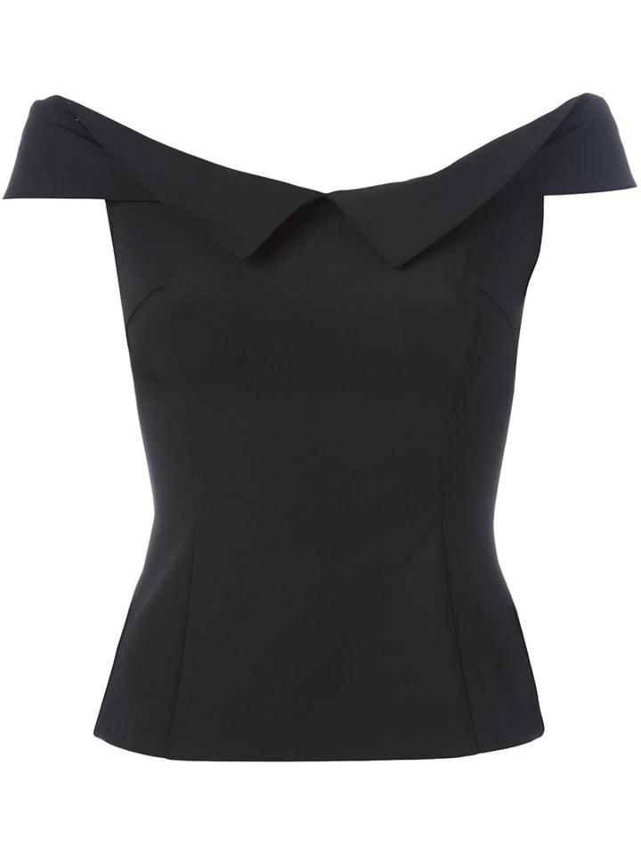 Opening Ceremony 'william' Top, Women's, Size: 2, Black, Cotton/polyamide/spandex/elastane