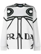 Prada Printed Sweatshirt - White