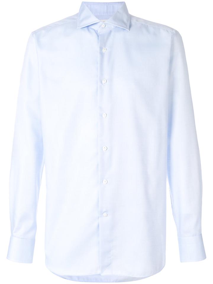 Bagutta Cutaway Collar Shirt - Blue