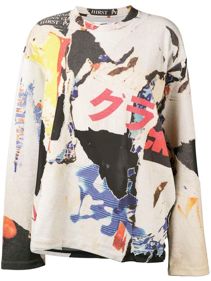 Marques'almeida Poster Print T-shirt - Nude & Neutrals