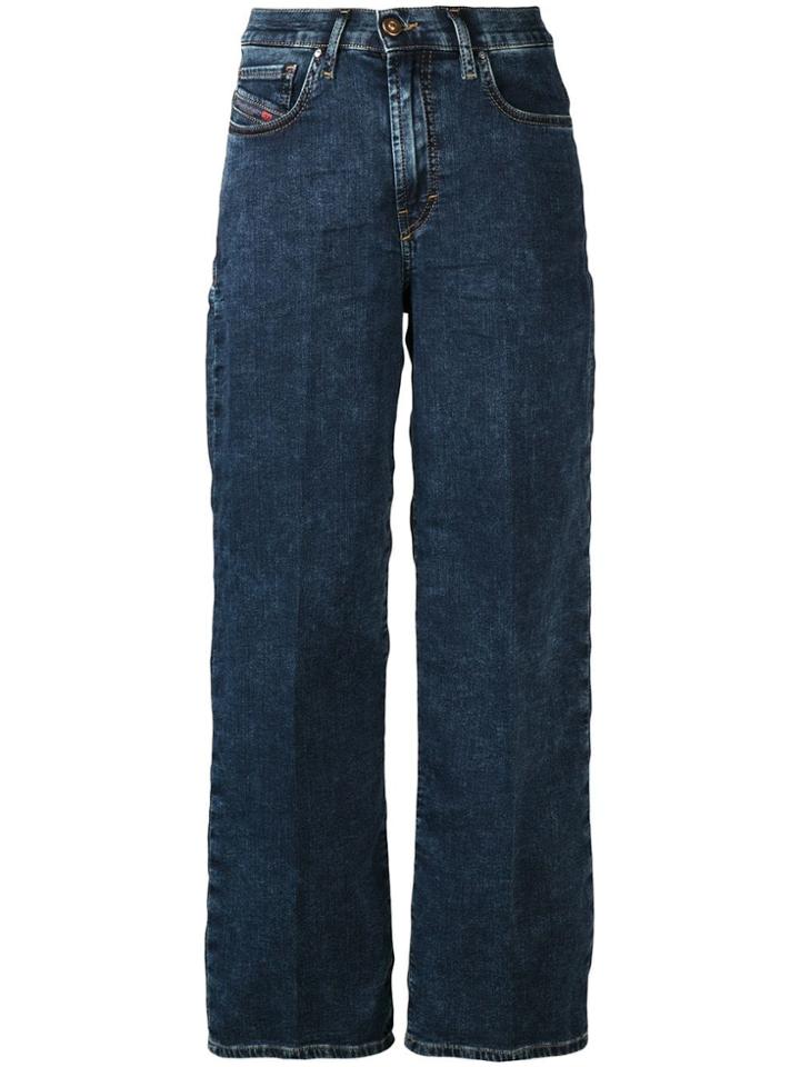 Diesel Cropped Straight Jeans - Blue