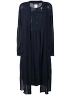 Twin-set - Sheer Shirt Dress - Women - Viscose - 42, Women's, Blue, Viscose