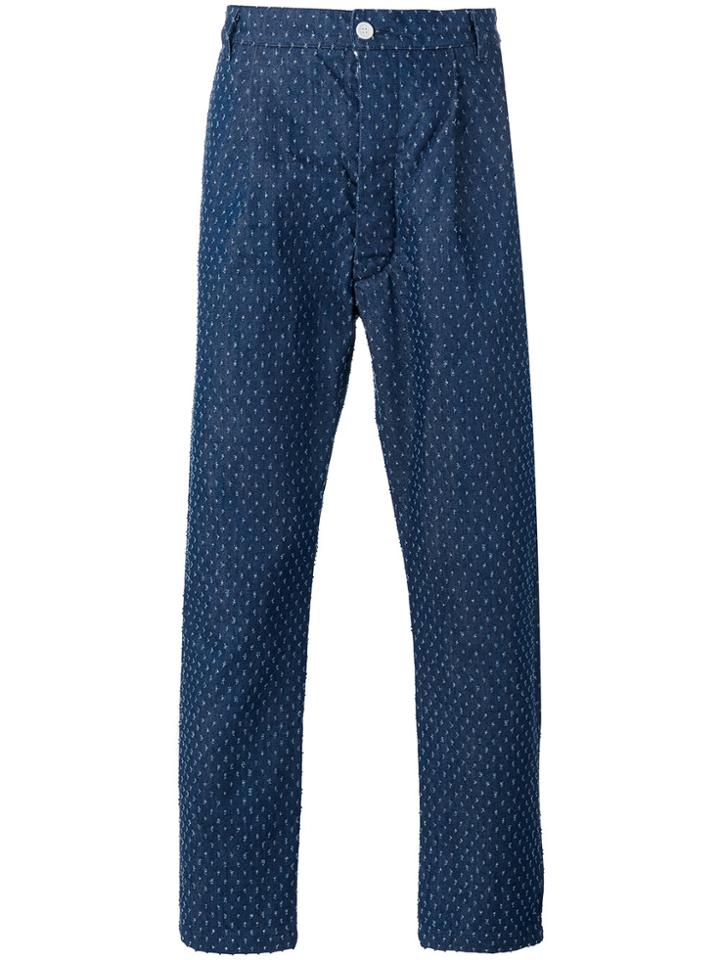 Sunnei Spot Pull Thread Trousers - Blue
