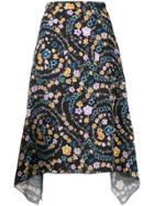 See By Chloé Floral Skirt - Black