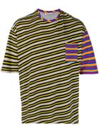 Marni Striped Print T-shirt - Yellow & Orange