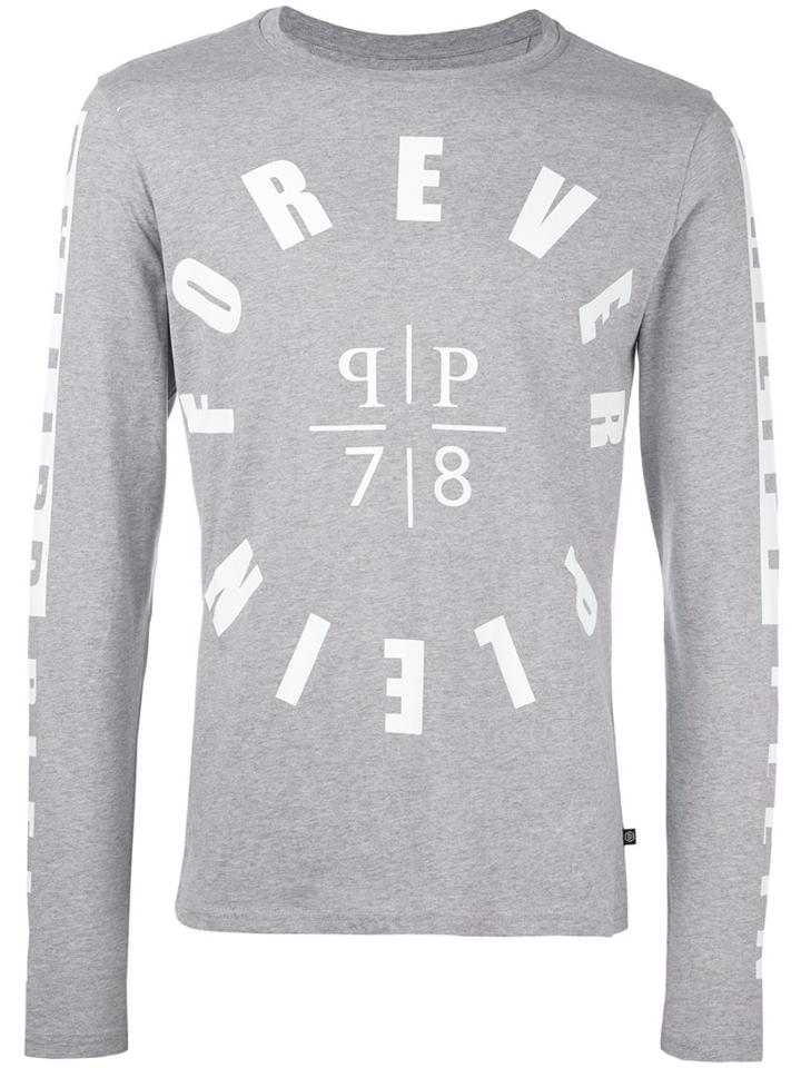 Philipp Plein Printed Long Sleeved T-shirt
