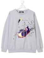 Jeremy Scott Junior Space Print Sweatshirt - Grey