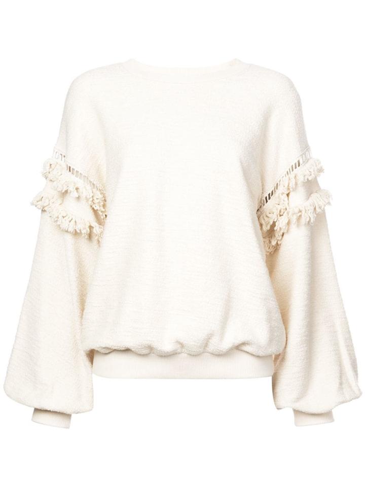Ulla Johnson Long-sleeve Knitted Sweater - Nude & Neutrals