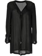 Yohji Yamamoto Pre-owned Long-sleeve Slouched Shirt - Black