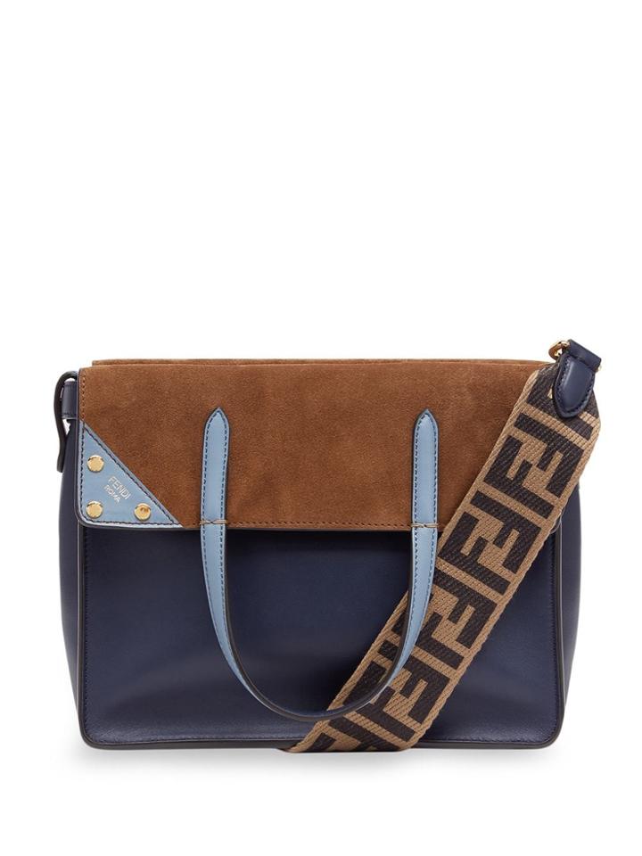Fendi Medium Flip Tote - Blue