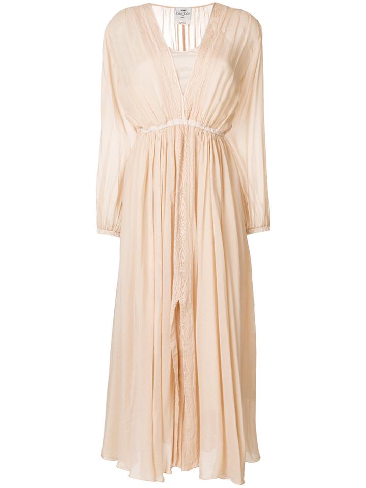 Forte Forte Flared Midi Dress - Nude & Neutrals