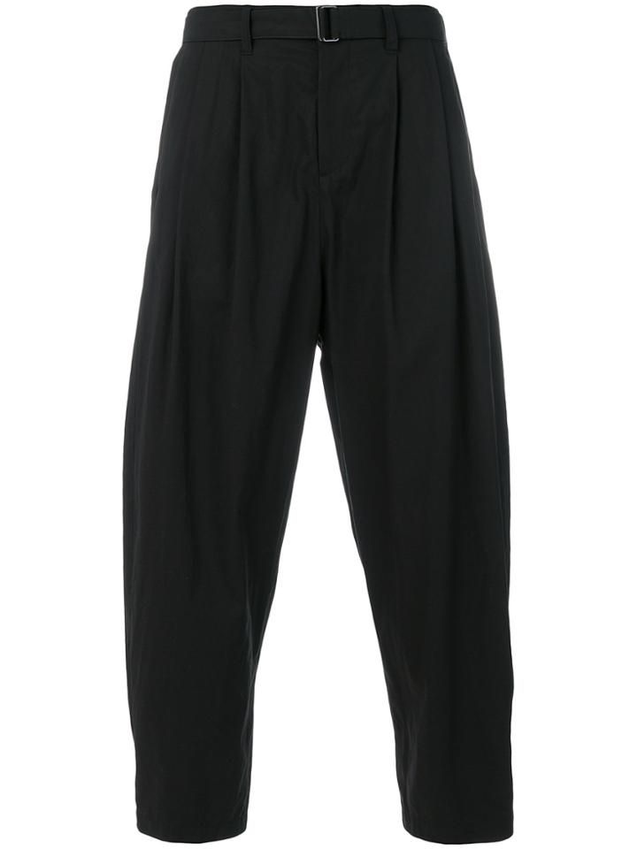 Attachment Drop-crotch Trousers - Black