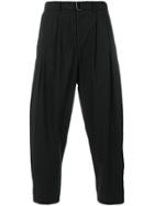 Attachment Drop-crotch Trousers - Black