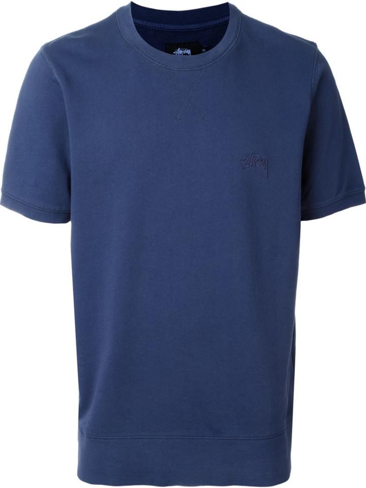 Stussy Fleece T-shirt, Men's, Size: M, Blue, Cotton