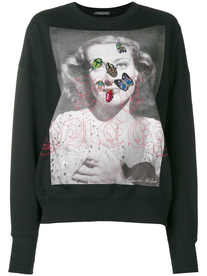 Alexander Mcqueen Bug Embroidered Jumper - Black