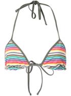 Dvf Diane Von Furstenberg Striped Bikini Top - Multicolour