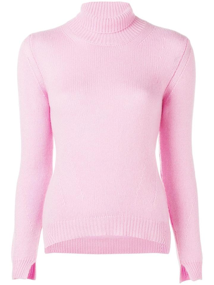 Ermanno Scervino Ribbed Turtleneck Sweater - Pink & Purple