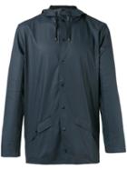 Rains - Button Front Rain Jacket - Men - Polyester/polyurethane - S, Blue, Polyester/polyurethane