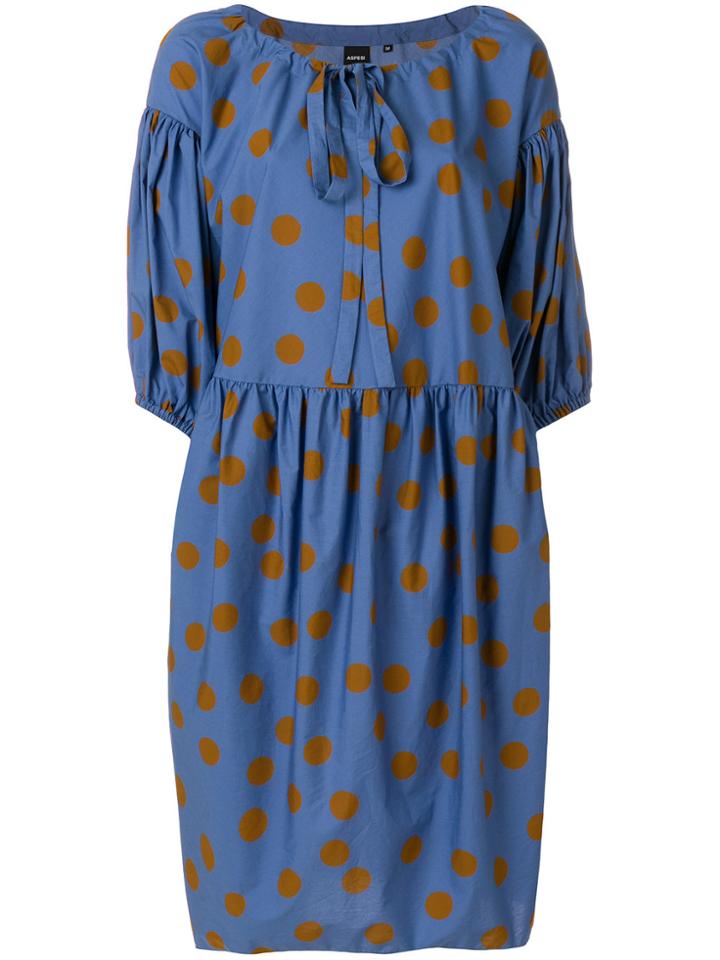 Aspesi Polka Dot Dress - Blue