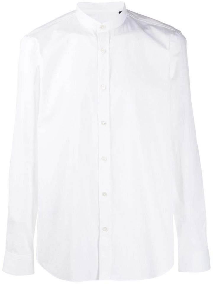 Boss Hugo Boss Mandarin Collar Shirt - White