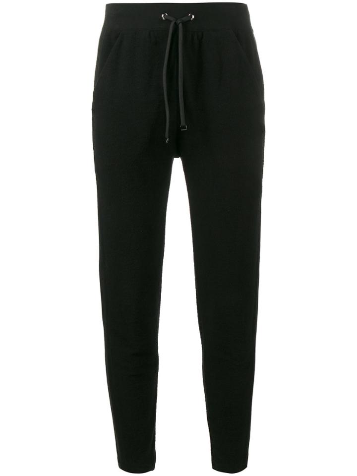 Lot78 Black Drawstring Track Pants