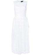 Simone Rocha - Broderie Anglaise Dress - Women - Cotton/polyester - 12, White, Cotton/polyester