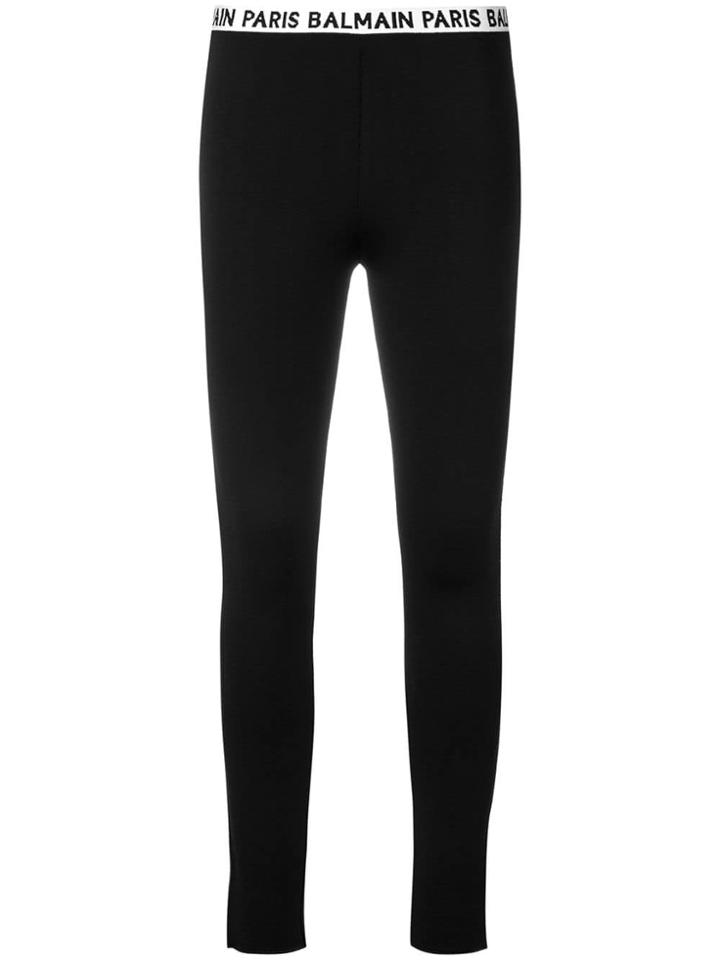 Balmain Logo Leggings - Black