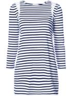 A.l.c. - Striped T-shirt Dress - Women - Cotton - S, White, Cotton