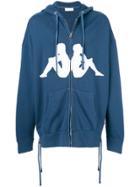 Faith Connexion Logo Print Hoodie - Blue