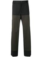 Lanvin Patch Straight-fitting Trousers - Black