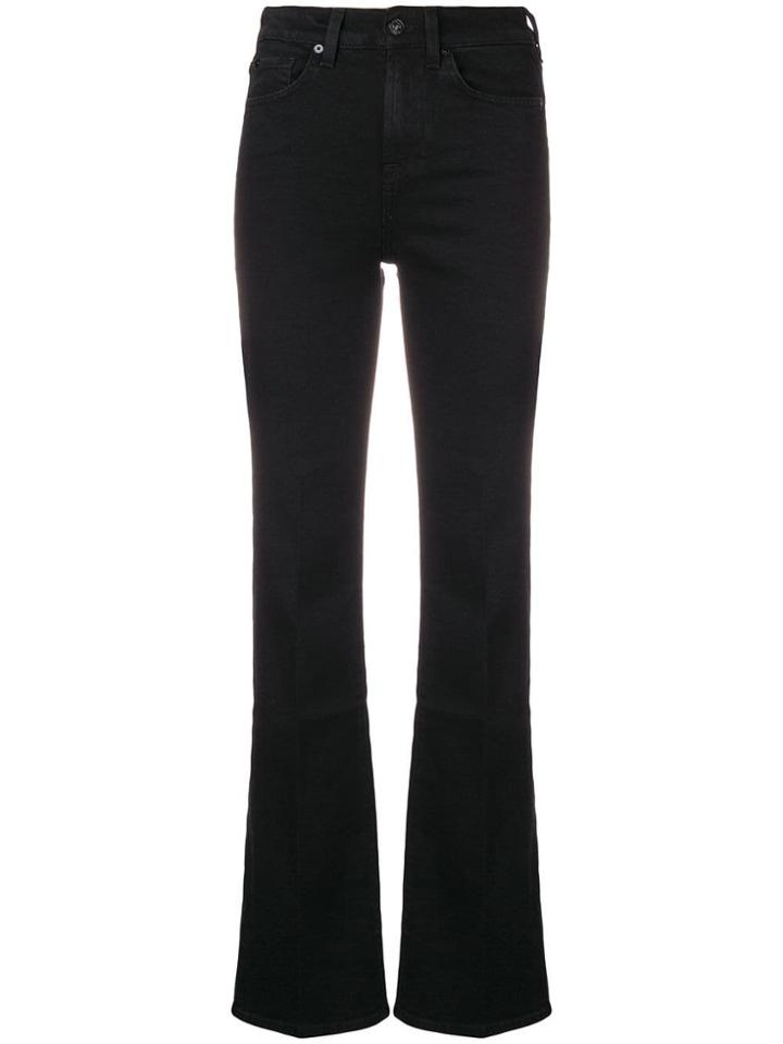 7 For All Mankind Bootcut Denim Jeans - Black