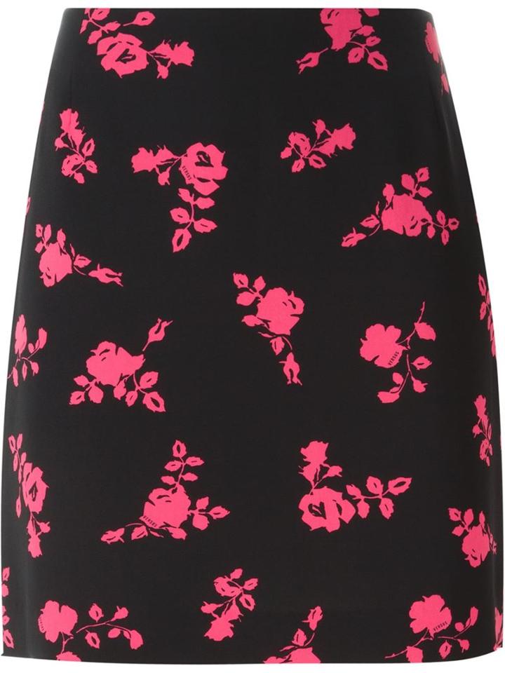 Versus Rose Print Mini Skirt