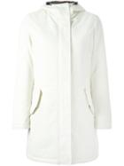 Aspesi Single Breasted Coat, Women's, Size: Medium, White, Polyamide