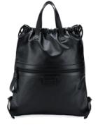 Bottega Veneta Flat Tote Backpack - Black