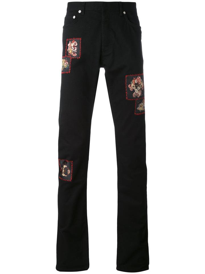 Dior Homme - Embroidered Jeans - Men - Cotton/spandex/elastane - 32, Black, Cotton/spandex/elastane