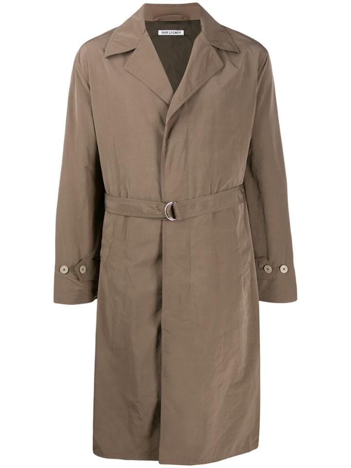Our Legacy Belted Trench Coat - Grey