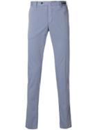 Pt01 Slim-fitted Tailored Trousers - Blue