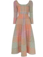 Rosie Assoulin Check Patchwork Midi Dress - Green