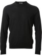 Drumohr Round Neck Knit Sweater - Black